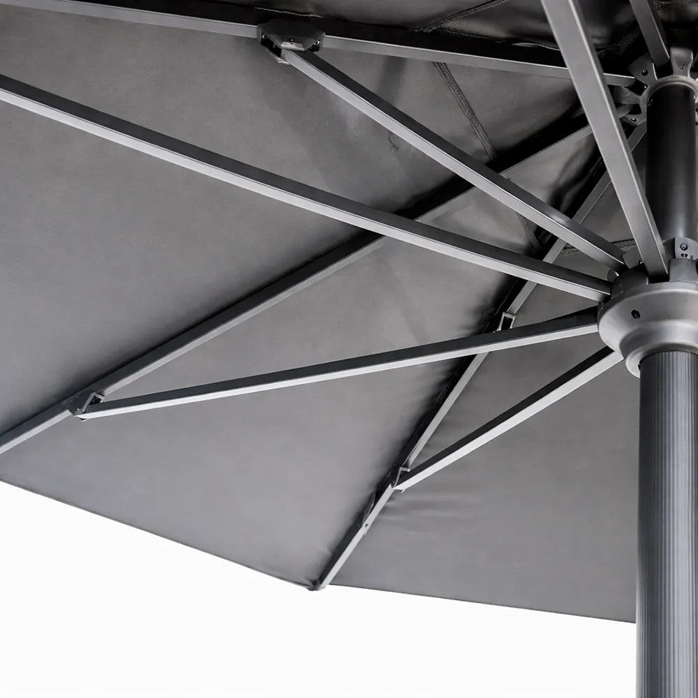 Tempo Style - Ombrellone 3×3 per esterni Parioli Plus – Nero