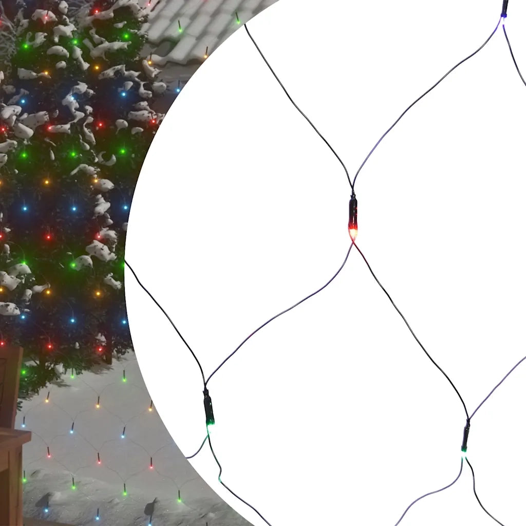 Luci di Natale Rete Colorate 4x4m 544 LED Interni Esterni CFW8851820