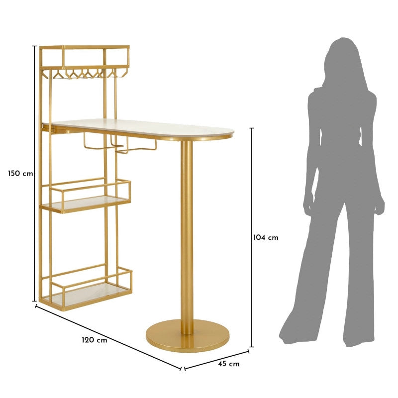 Bancone Bar Luxy cm 120x45x150