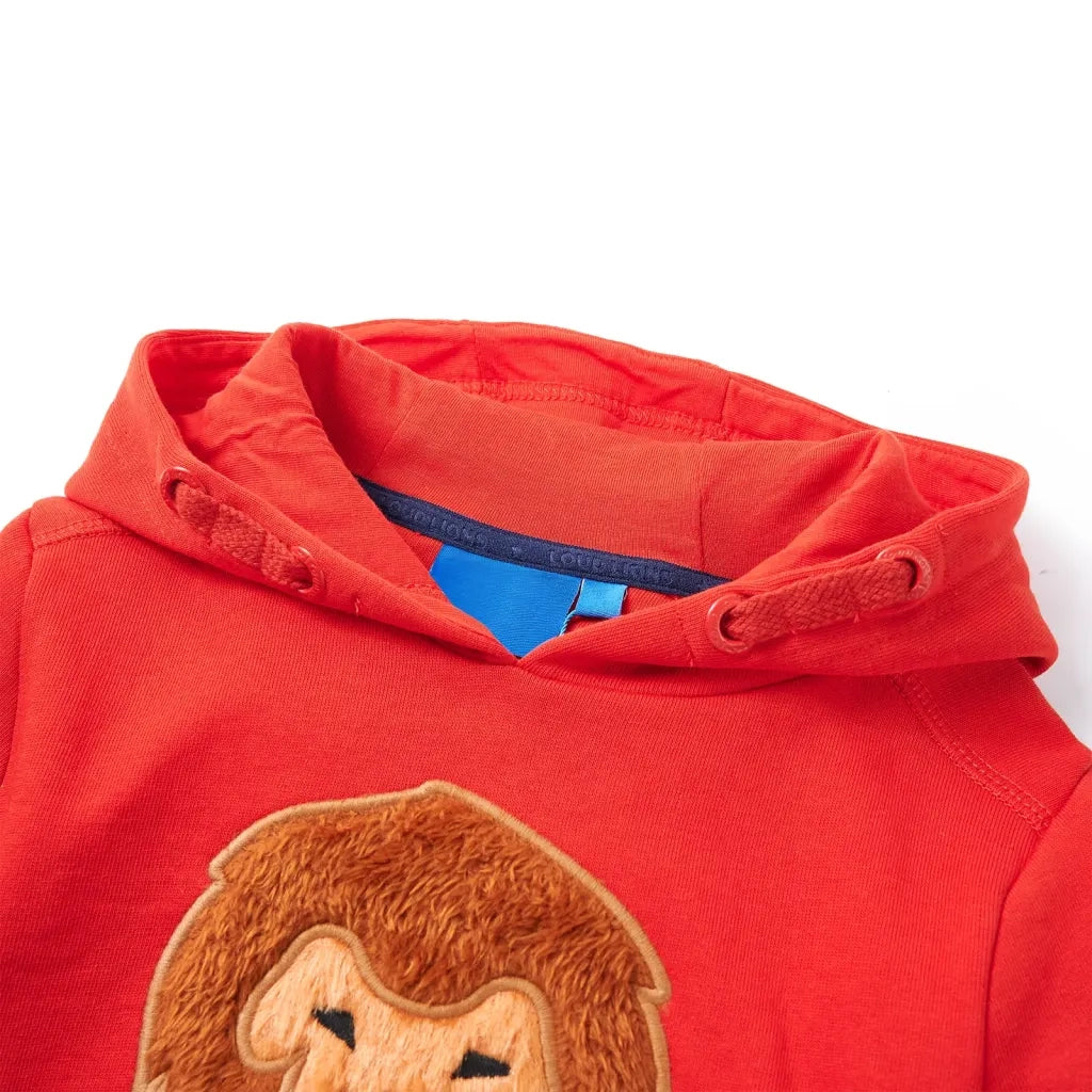 Felpa con Cappuccio da Bambino Rossa 92 13319