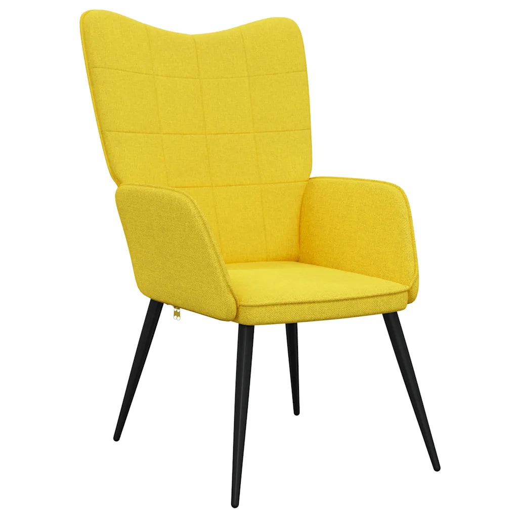 Sedia Relax Giallo Senape in Tessuto 327948