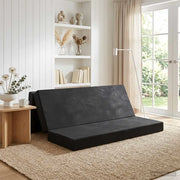 Divano Letto Pieghevole 200 x 67 x 45 cm Nero 900267