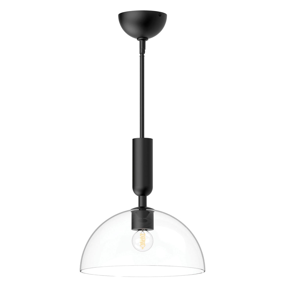 Lampada sospensione JUDE Alora Mood nera vetro E27