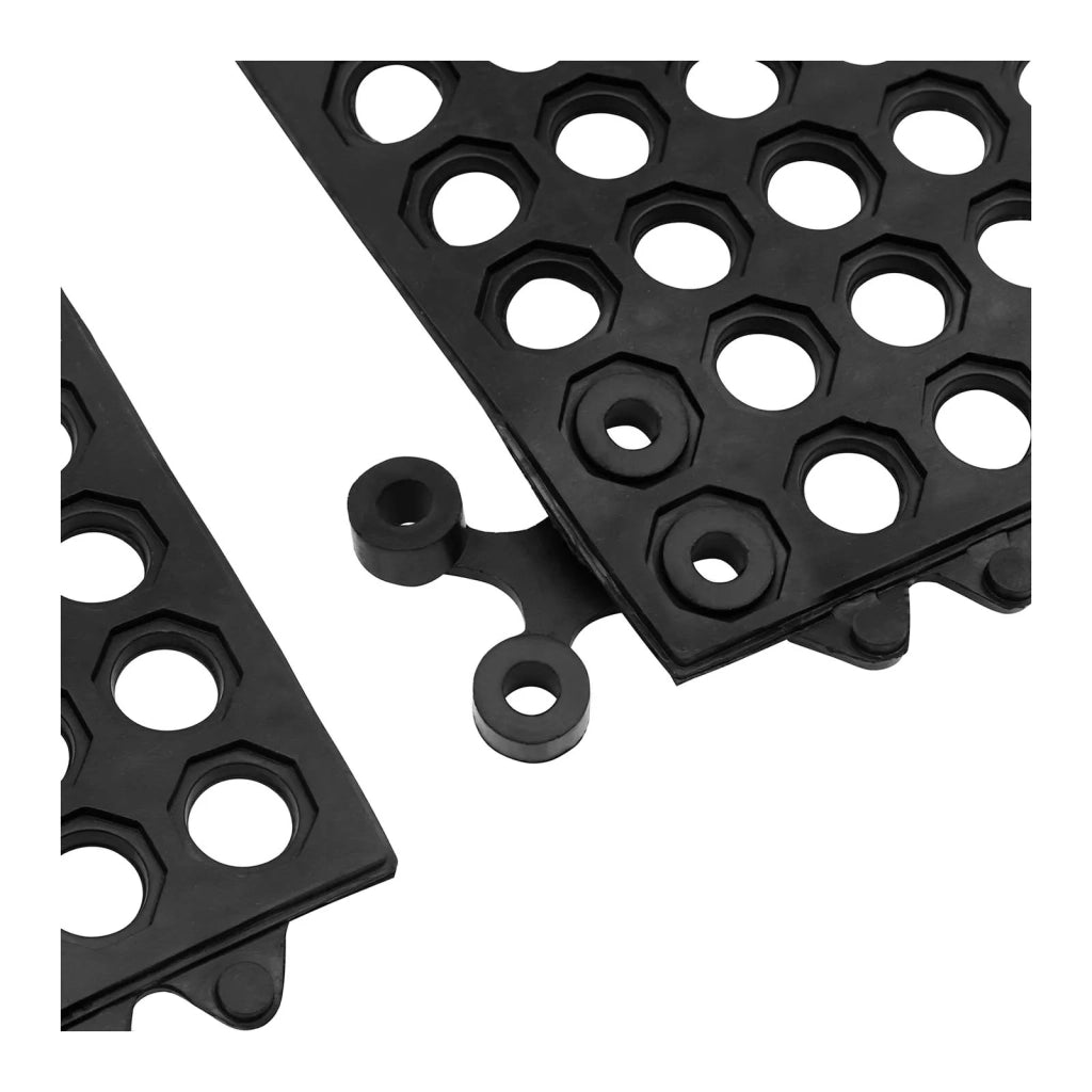 Connettore per tappetino in gomma 3,5 x 3,5 x 0,5 cm nero 14_0006101