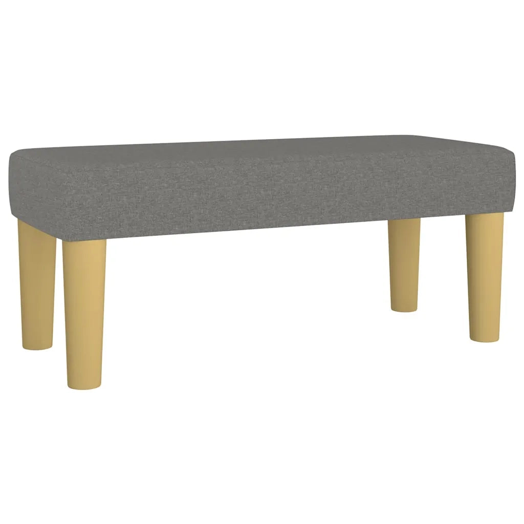 Giroletto a Molle con Materasso Grigio Scuro 120x190cm Tessuto 3270426