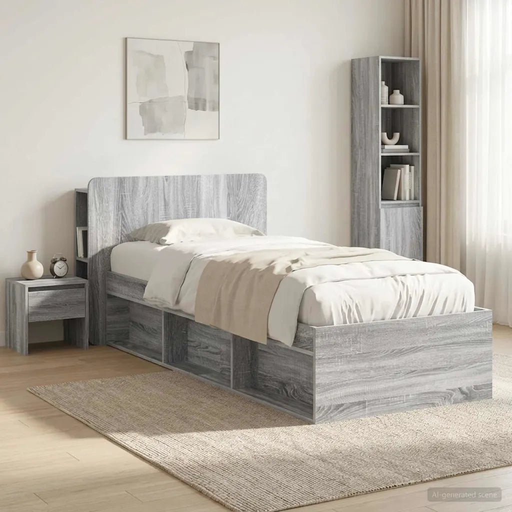 Testata del letto Grigio Sonoma Legno ingegnerizzato 8001189