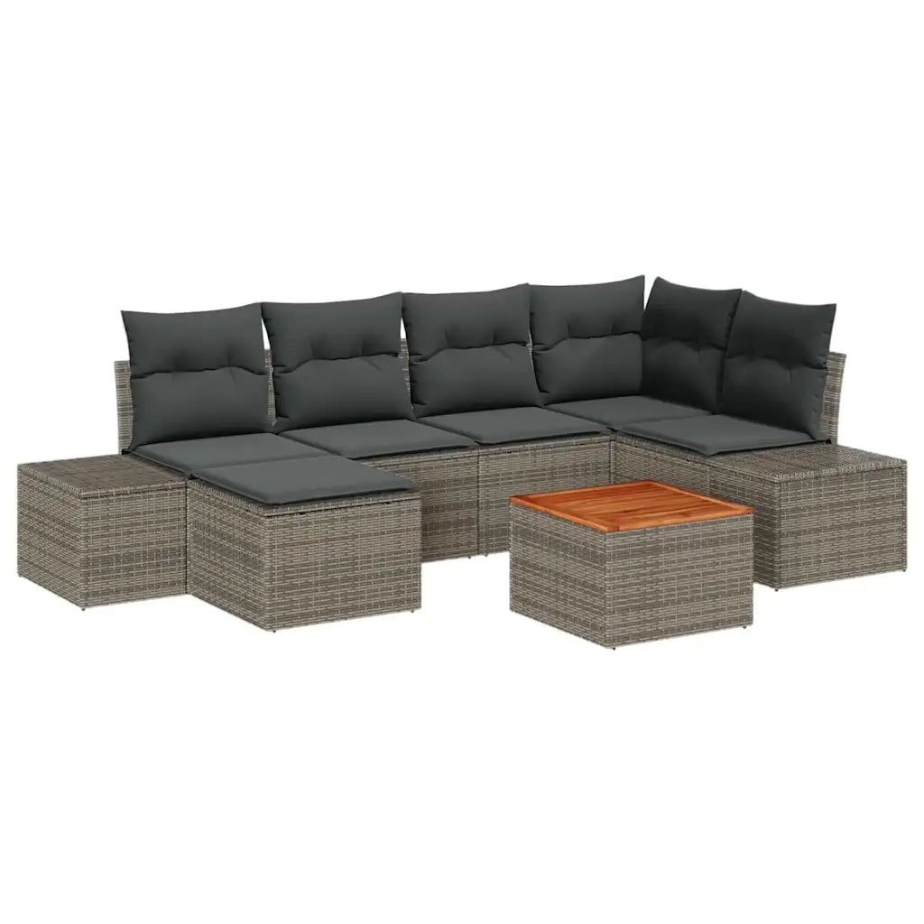 Set Divano da Giardino 7 pcs Grigio 3356648