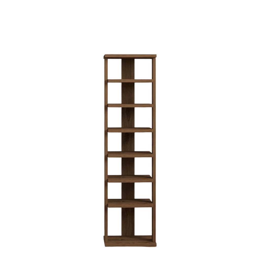 Scarpiera in legno "Ayka" - 30 x 30 x 110 cm - Marrone