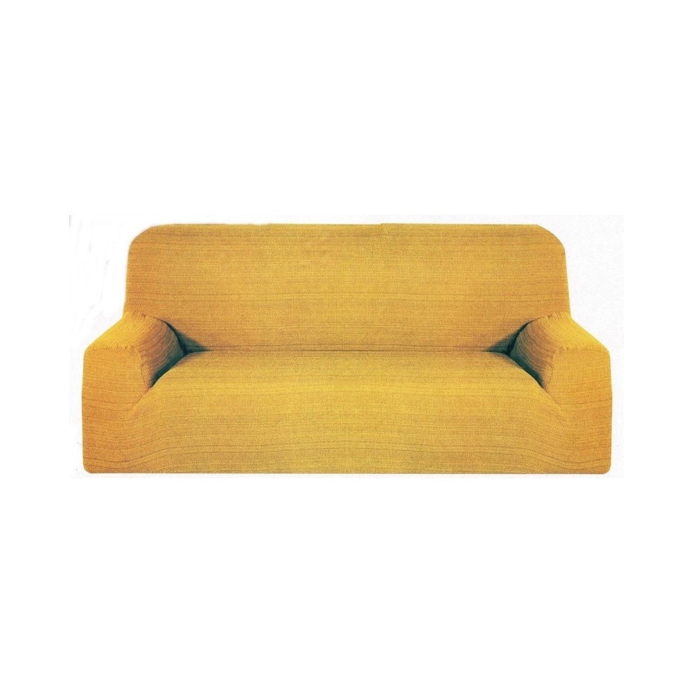 Trade Shop - Copridivano 3 Posti Estendibile Da 170 A 250 Cm Copri Divano Elasticizzato - Oro