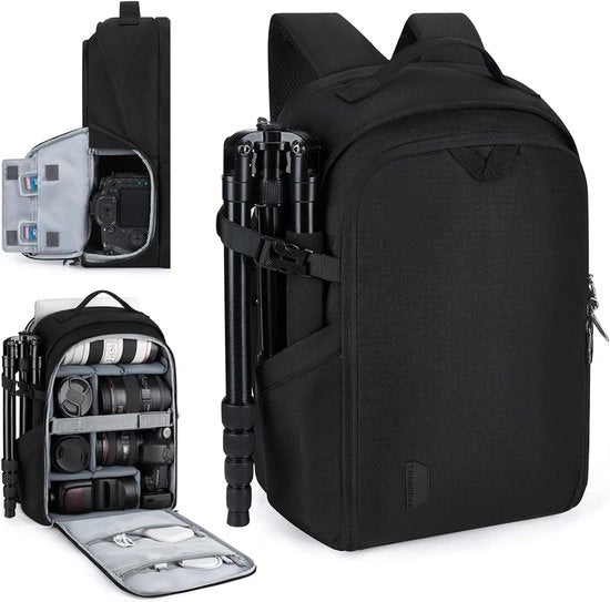 Tas per fotocamera DSLR - impermeabile - nero