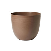 Vaso Rotondo Indoor e Outdoor Tera con Riserva D'acqua Over Sand Ø48 cm in Plastica Sabbia