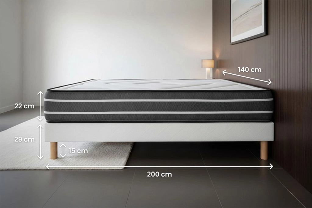 Set materasso e base 140x200 cm - Esclusivo