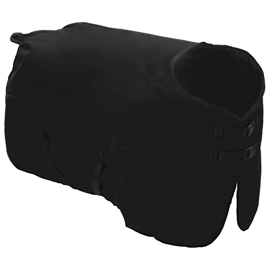 Coperta per Cavalli Verde Scuro e Nero 155 cm Poliestere 42013105