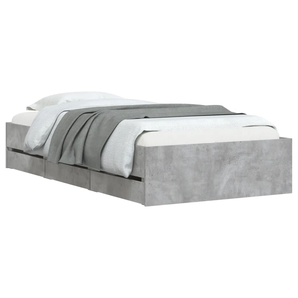 Giroletto Cassetti Grigio Cemento 75x190 cm Legno Multistrato 3207332