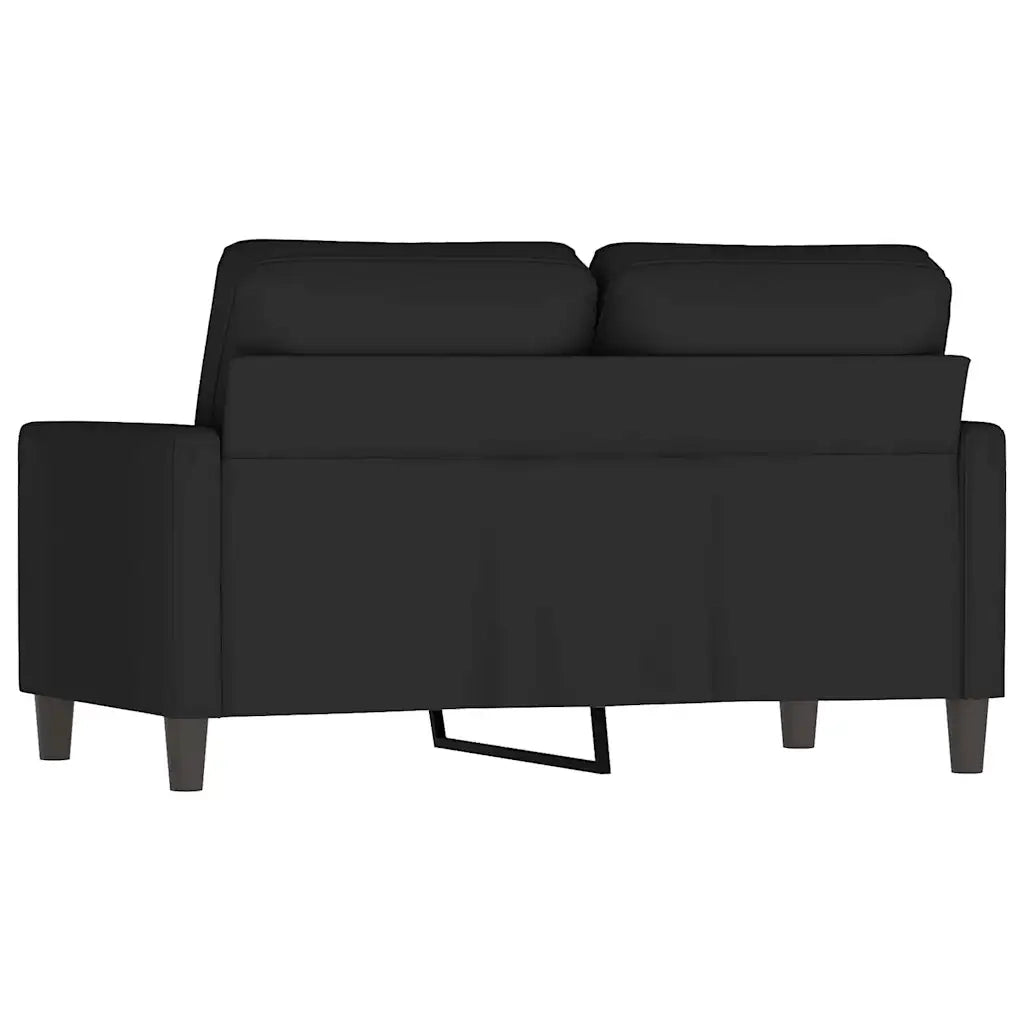 Divano | Divano da soggiorno | Sofa a 2 Posti Nero 120 cm in Velluto