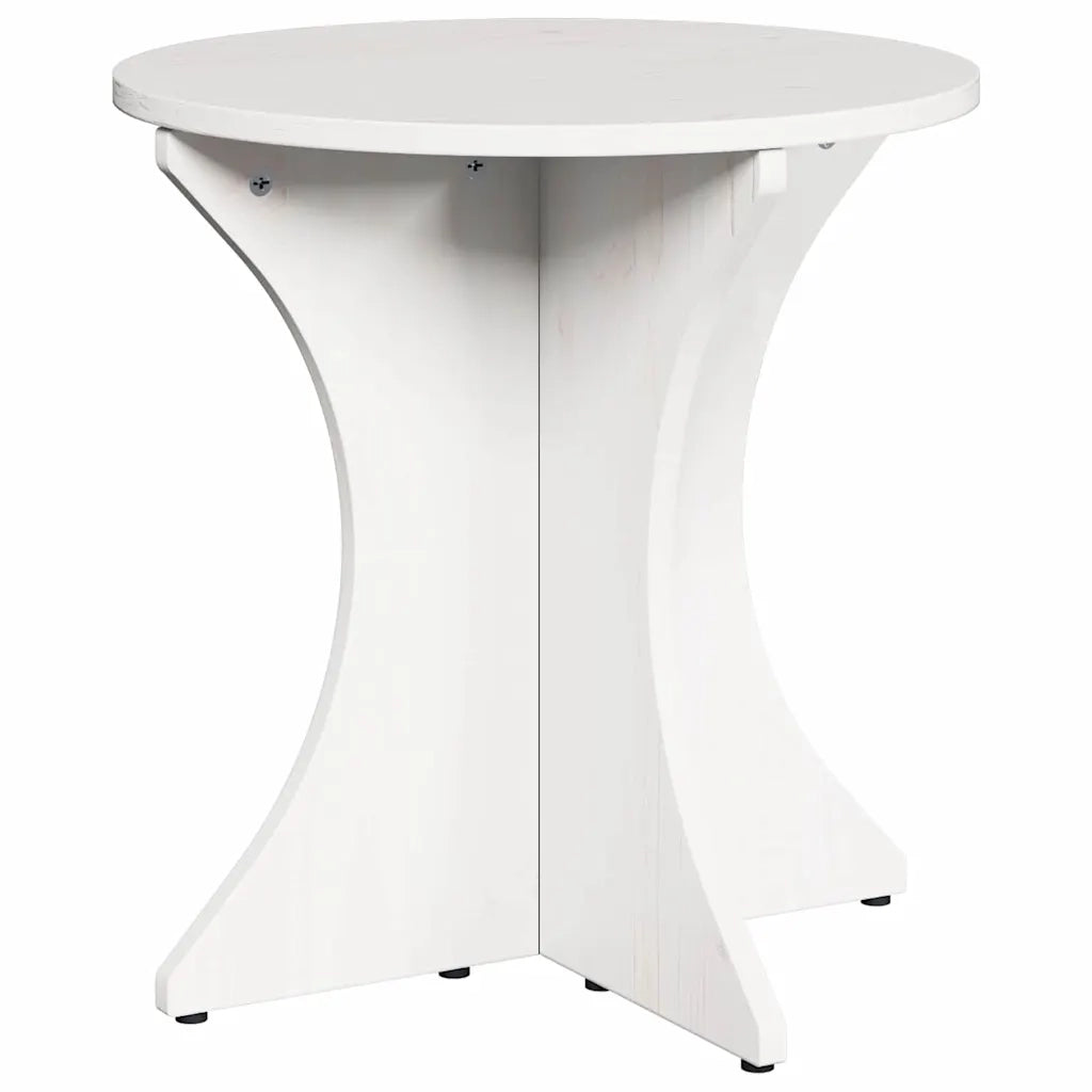 Tavolino da salotto 2 pcs Bianco Legno di pino massello 873566