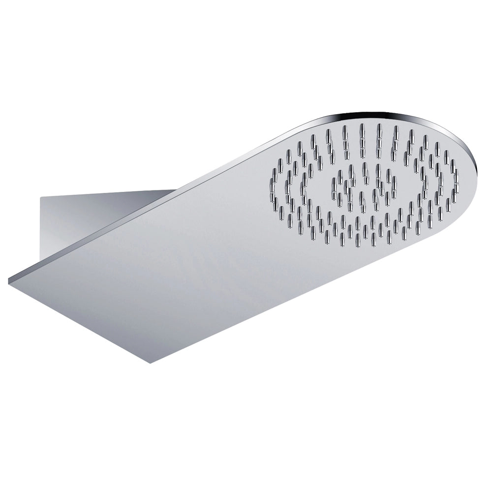 Soffione doccia a parete acciaio inox punta tonda