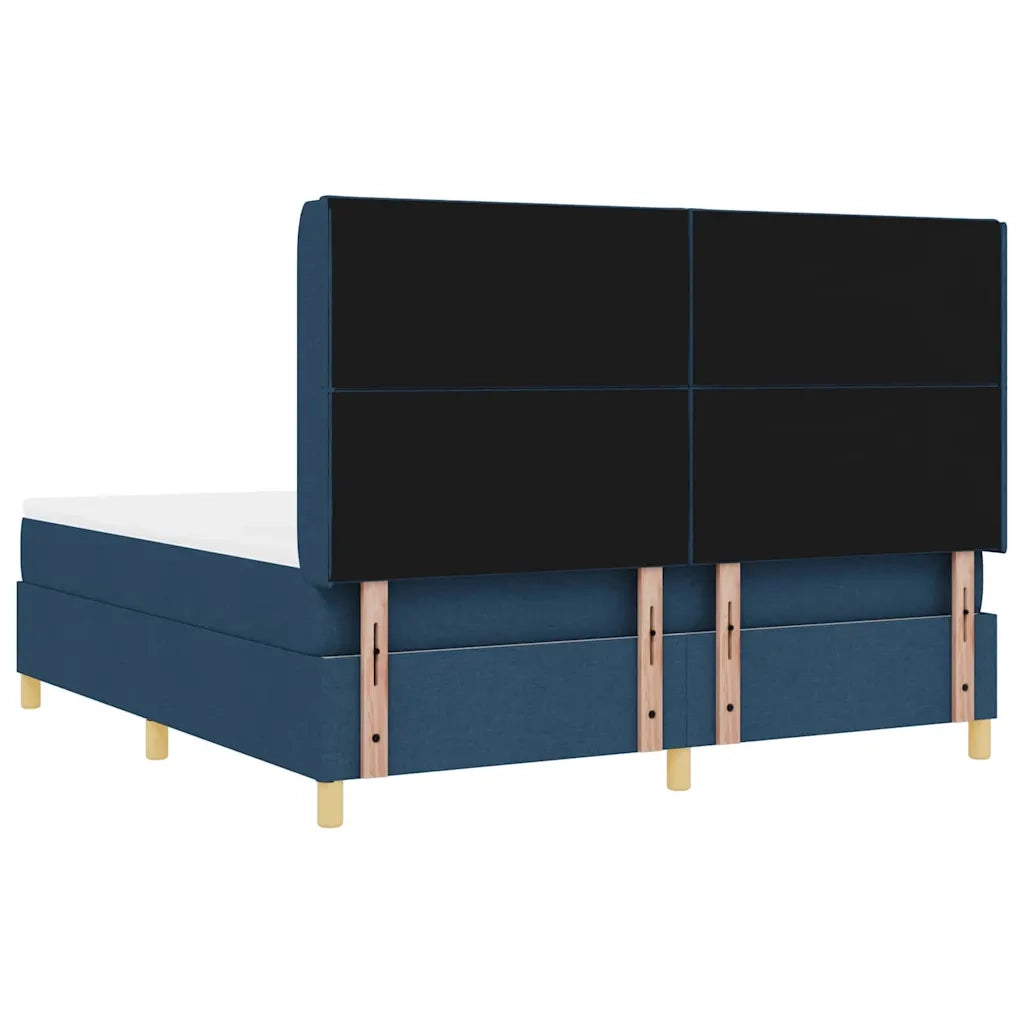 Letto a molle con materasso Blu 180 x 200 cm Tessuto 3343776