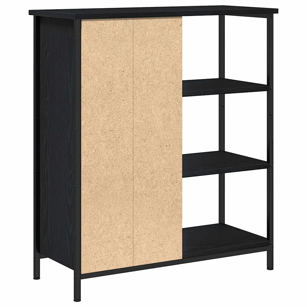Credenza Rovere Nero 70 x 30 x 80 cm 869090