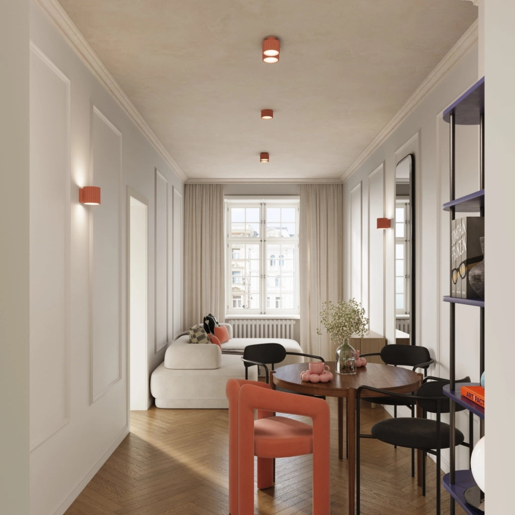 Lampada da soffitto AURA 1 peach Gx53