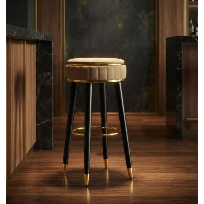 Sgabello Bar London Marrone cm ø 38x74