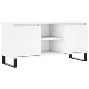Mobile Porta TV-Credenza TV Bianco 104x35x50 cm in Legno Multistrato 705609