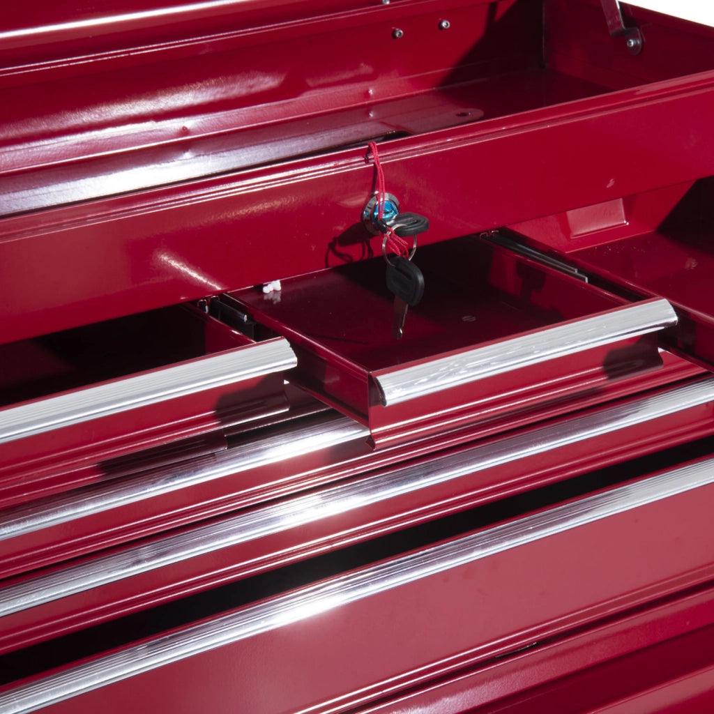 Carrello porta attrezzi ¨C Zephmum ¨C Rosso con cassetti e serratura