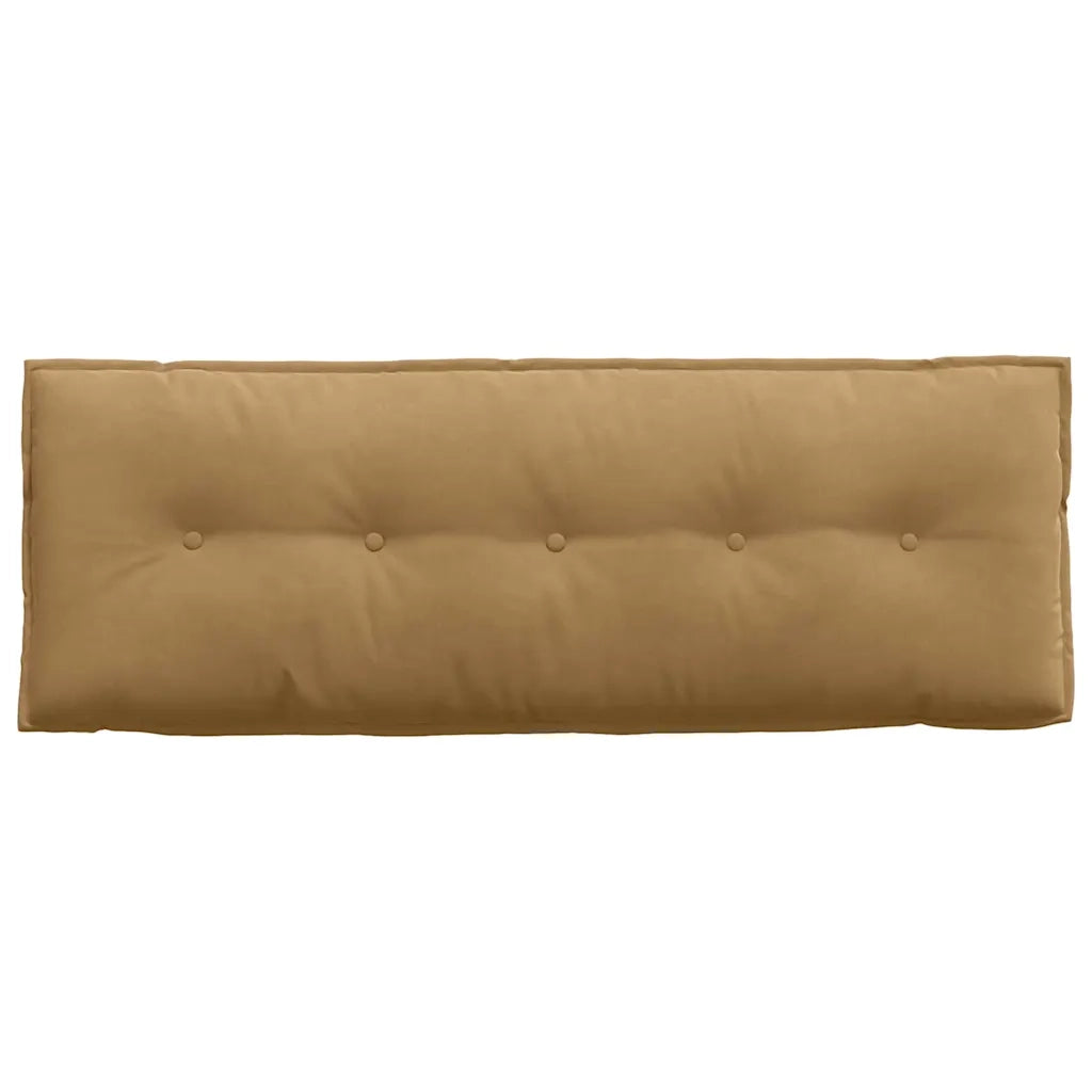 Cuscino per Schiena Marrone 140 x 50 cm Tessuto in Cords 42014855