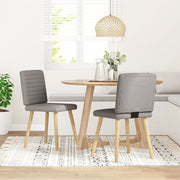 Sedie da Pranzo 2 pz Tortora in Tessuto 4101180