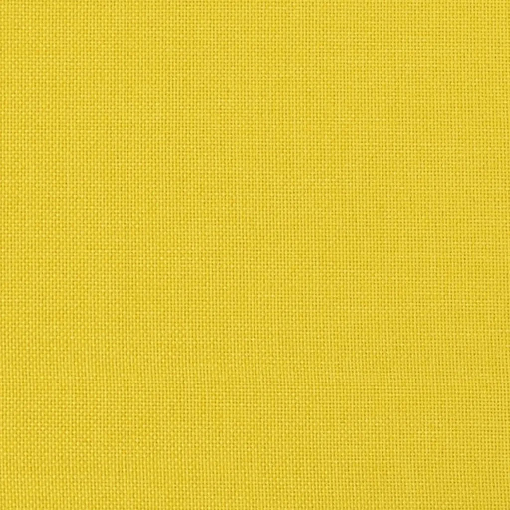 Divano a 3 Posti-Sofa 3 Posti Giallo Chiaro 180 cm in Tessuto 456829