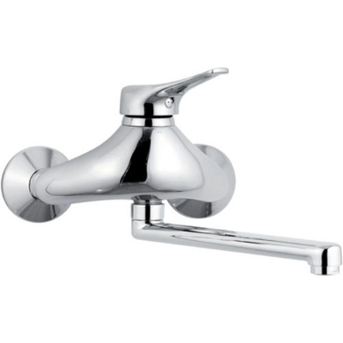 MISCELATORE MONOCOMANDO LAVELLO A MURO   LINEA MAXIMA Cromo MARIANI 
