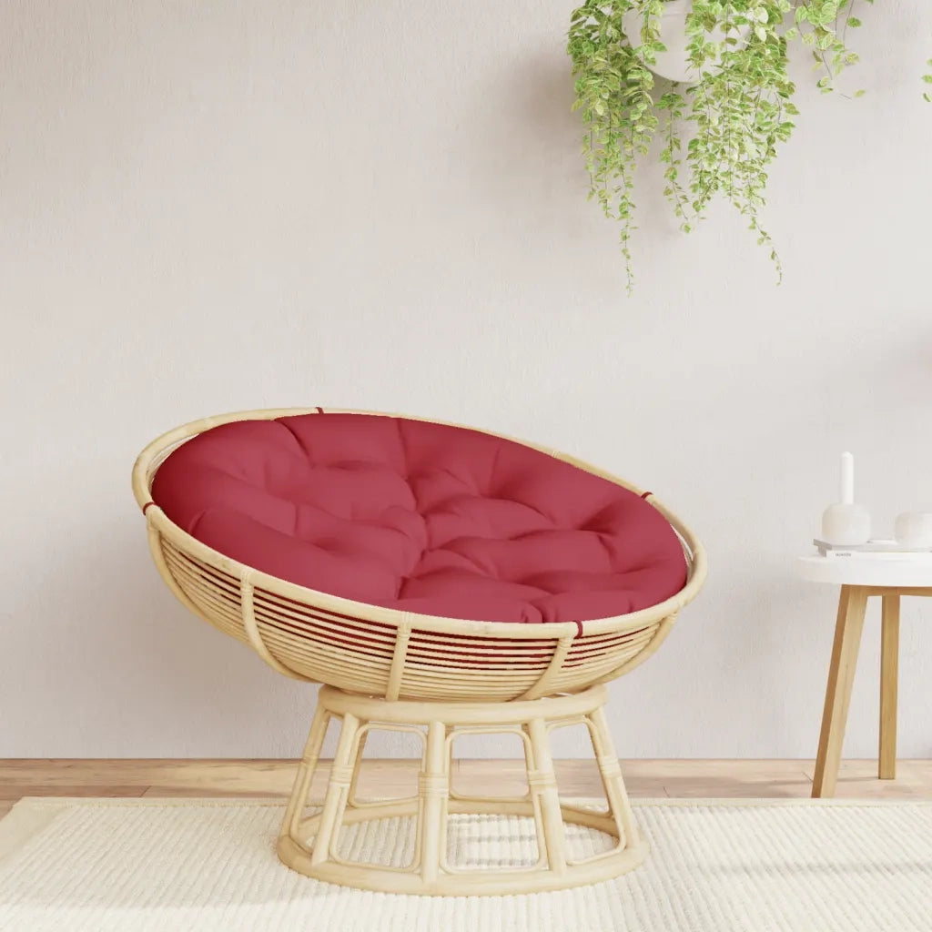 Cuscino Rotondo Rosso Vino ? 100x11 cm in Tessuto Oxford