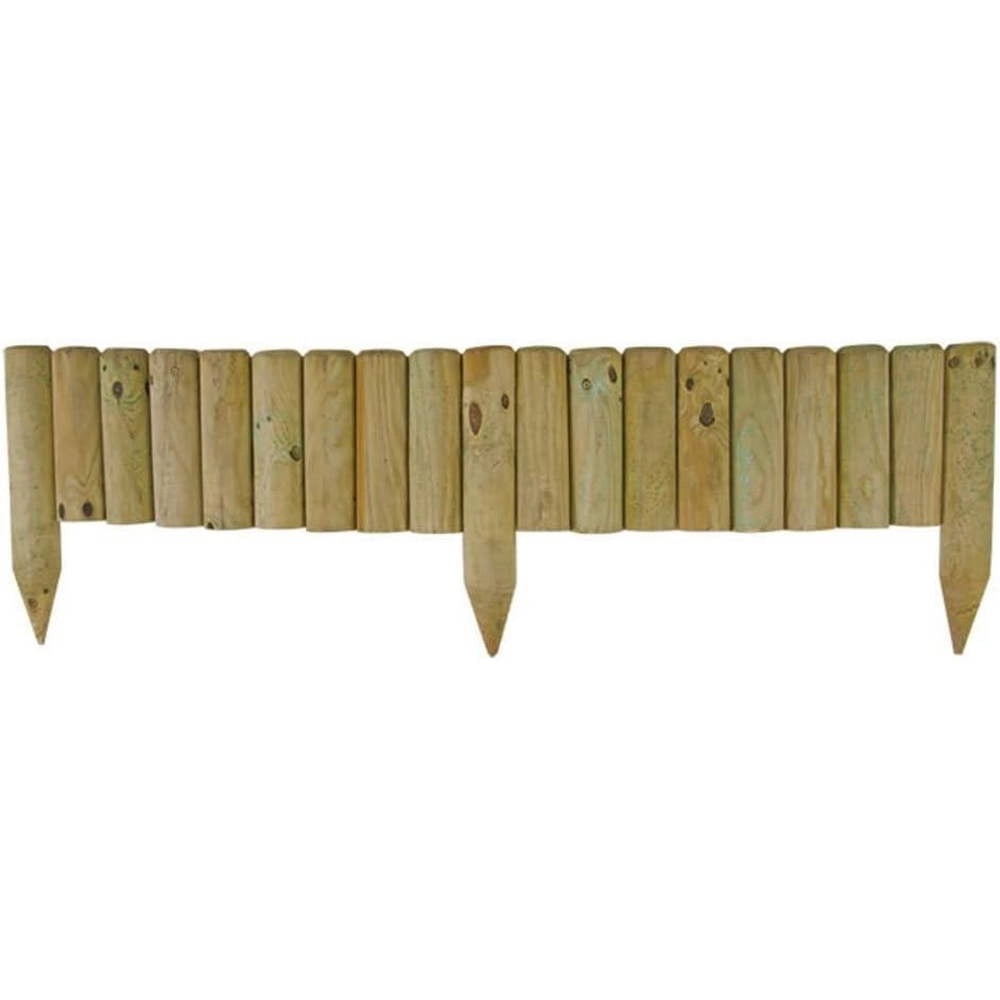 Bordura Aiuole a Vampiro in Legno Rotolo 110 x 5 x 35h