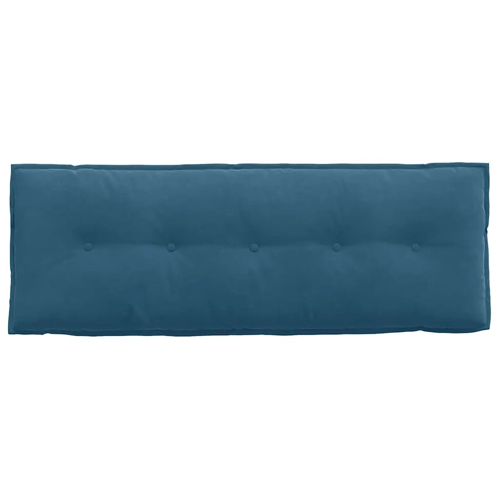 Cuscino per Schiena Blu 140 x 50 cm Tessuto in Cords 42014846