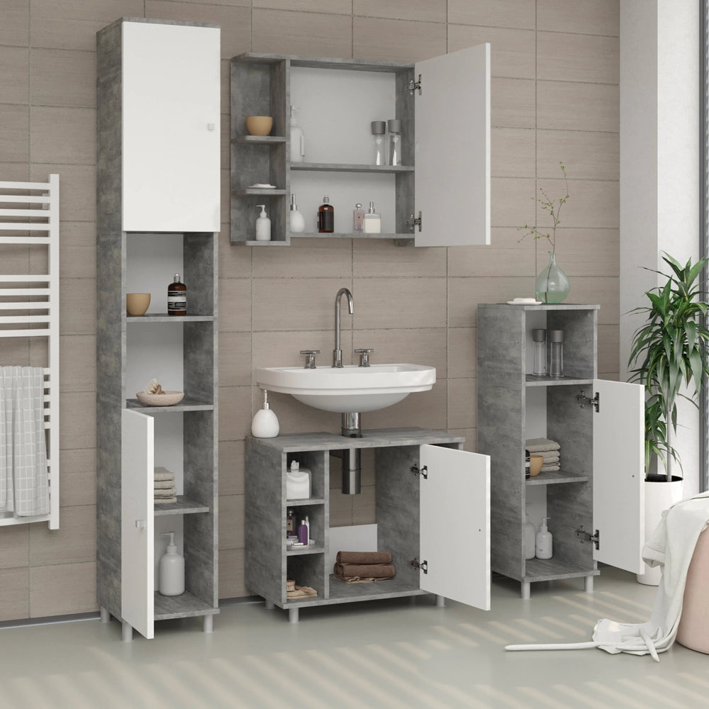 Mobile Midi Fynn Calcestruzzo 30 x 95 cm Vicco