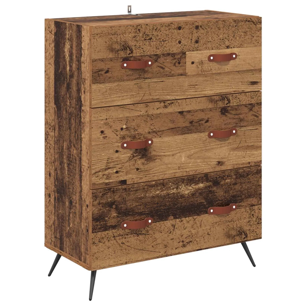 Cassettiera con cassetto Legno vecchio 69,5 x 34 x 90 cm CFW9238321