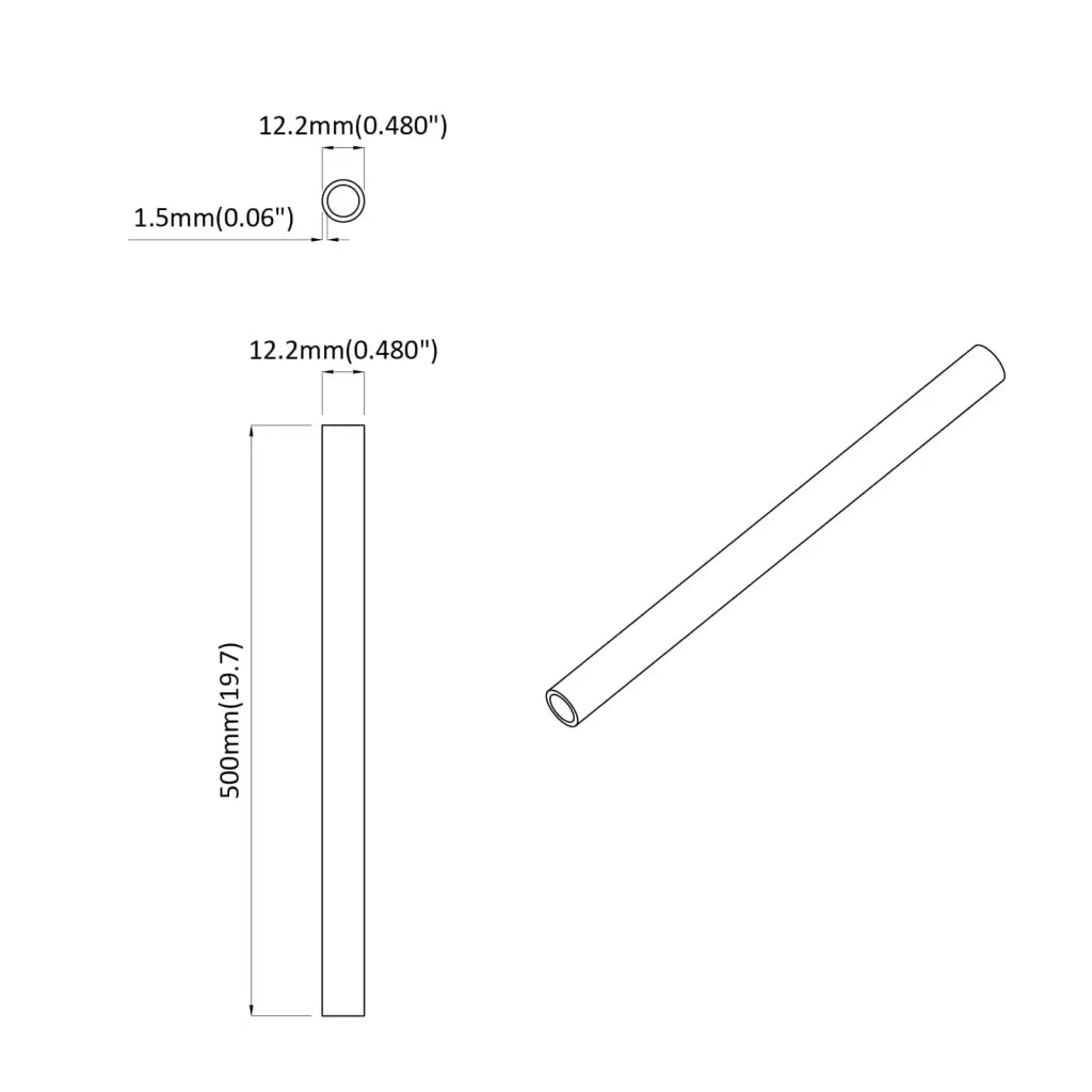 Tubo PVC 29 pcs Bianco PP e PE