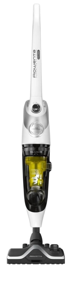 Rowenta RH8147WA Powerline Extreme Aspirapolvere a Bastone Ciclonico Senza Sacco 0,9 L 750 W 77 dB colore Bianco Giallo