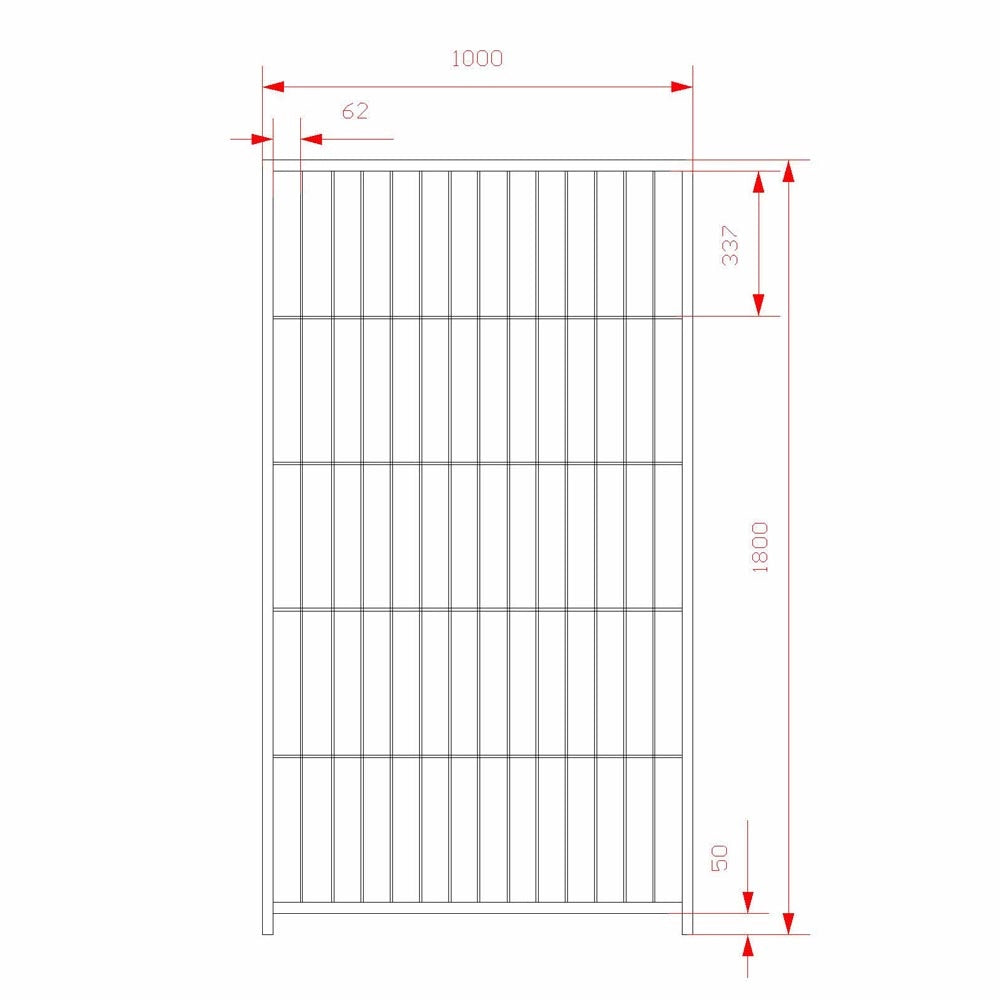 Box per cani da esterno coperto con zincatura a caldo da 300x300xh180 cm