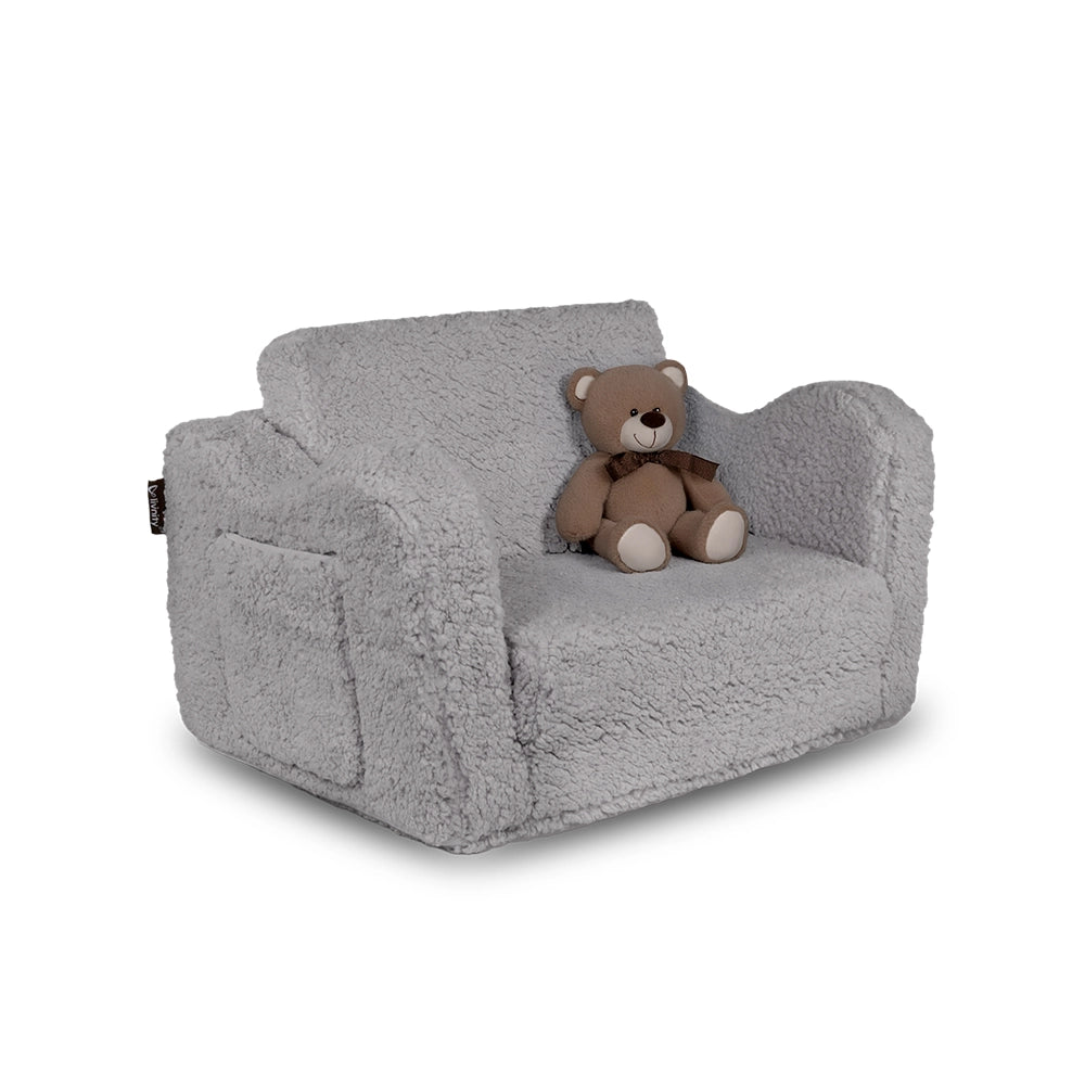 Vicco Poltrone per bambini Grigio 60 x 36 cm Pieghevole