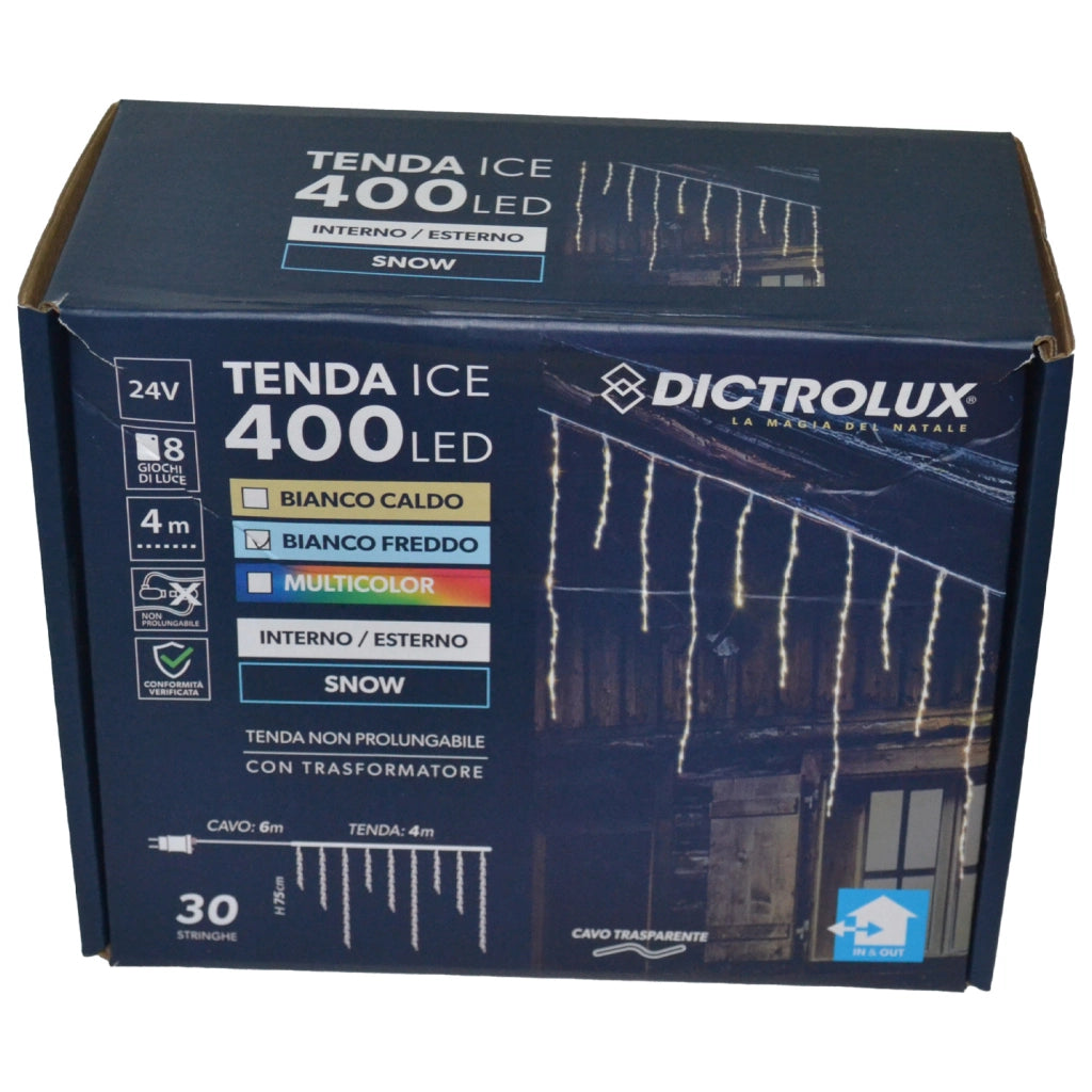 TENDA ICE 400 LED SNOW BIANCO FREDDO