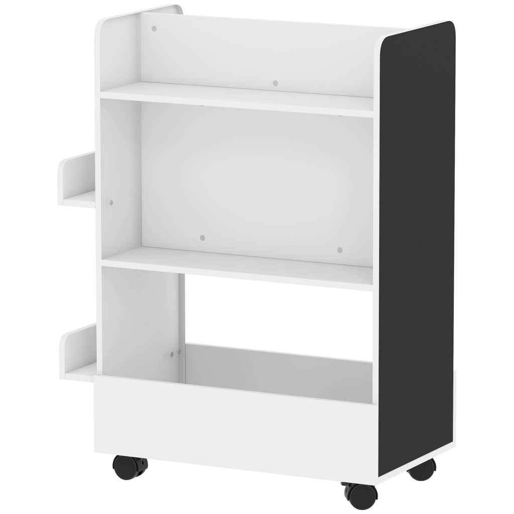 Libreria per Bambini con Ruote e Lavagna ¨C zephmum ¨C Bianco
