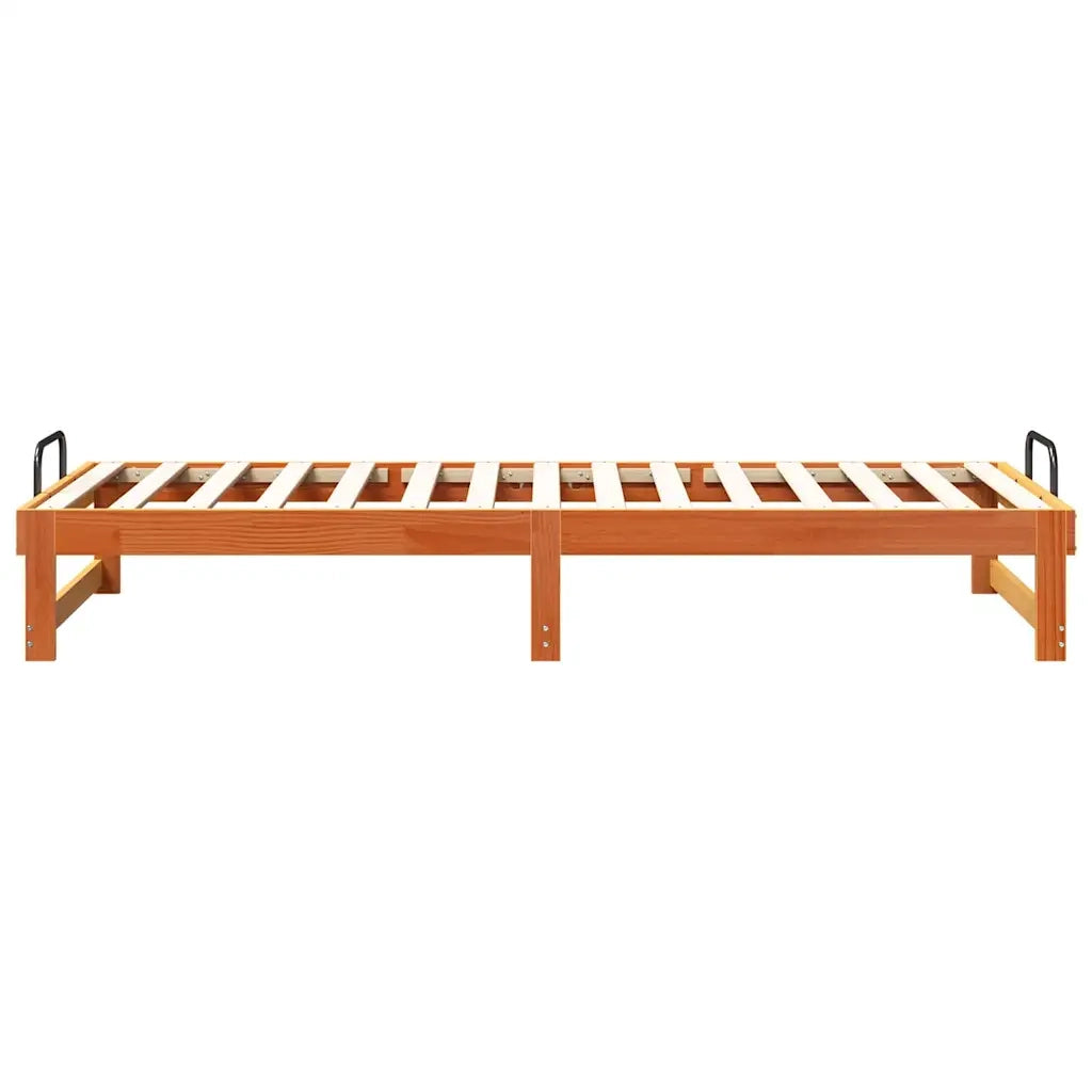Letto singolo | Letto per adulti | Struttura del letto Marrone 90 x 210 cm Pino massello