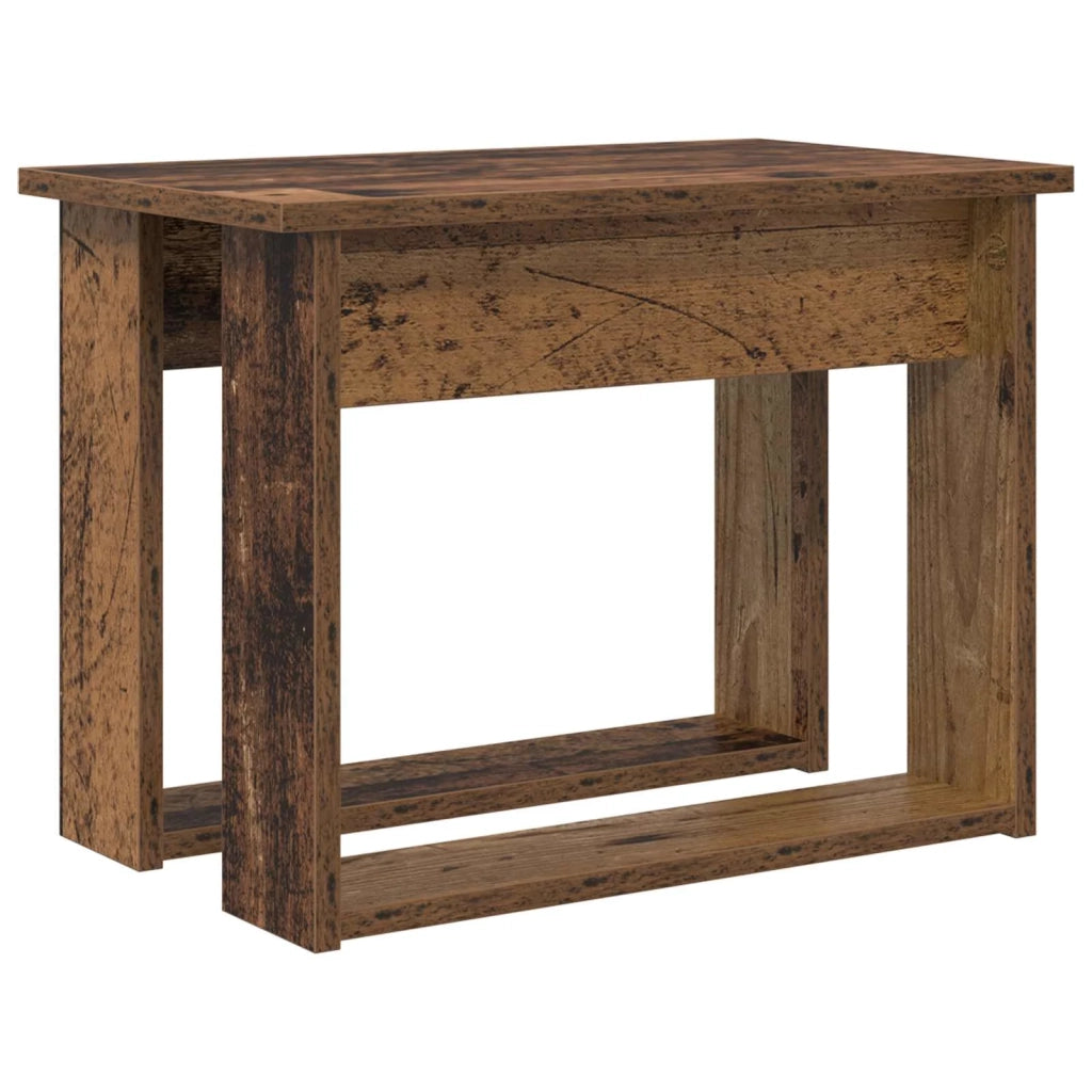 Set di Tavolini da Caffè 2 pcs Legno vecchio Legno multistrato 8000130
