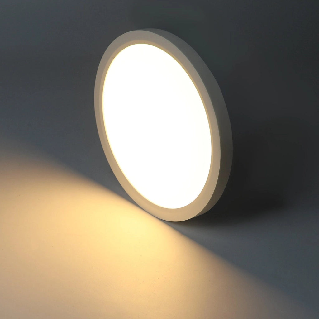 ZMH Lampada da soffitto LED rotonda moderna 24W bianca per interni - Illuminazione a risparmio energetico