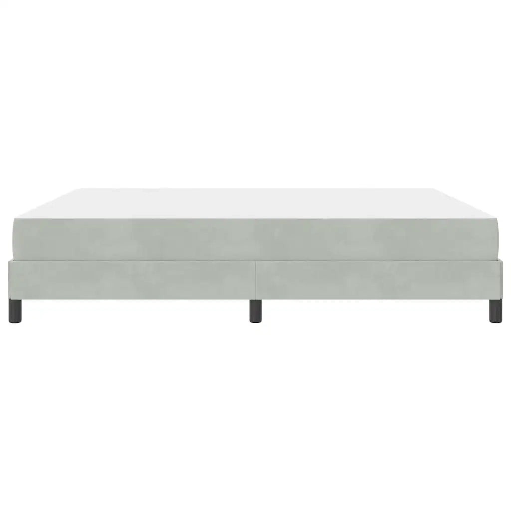 Letto a molle con materasso Grigio chiaro 180 x 200 cm Tessuto 3398707
