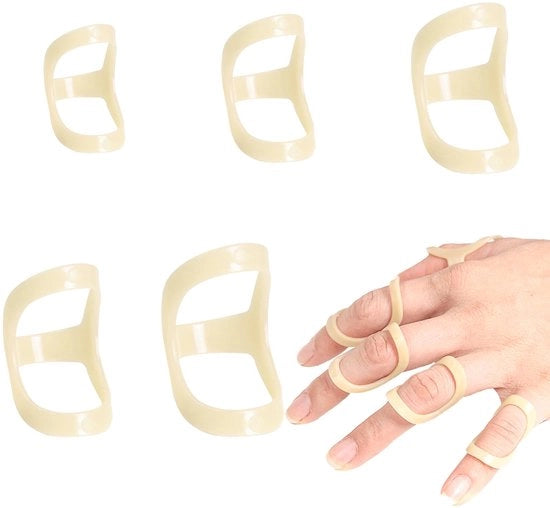 Supporto per Artrosi delle Dita - 5 Pezzi - Brace per Dita - Sostegno per Dita - Spalk per Dita - Flessibilità di Dimensione 6-10 - Resistente agli Impatti e Leggero