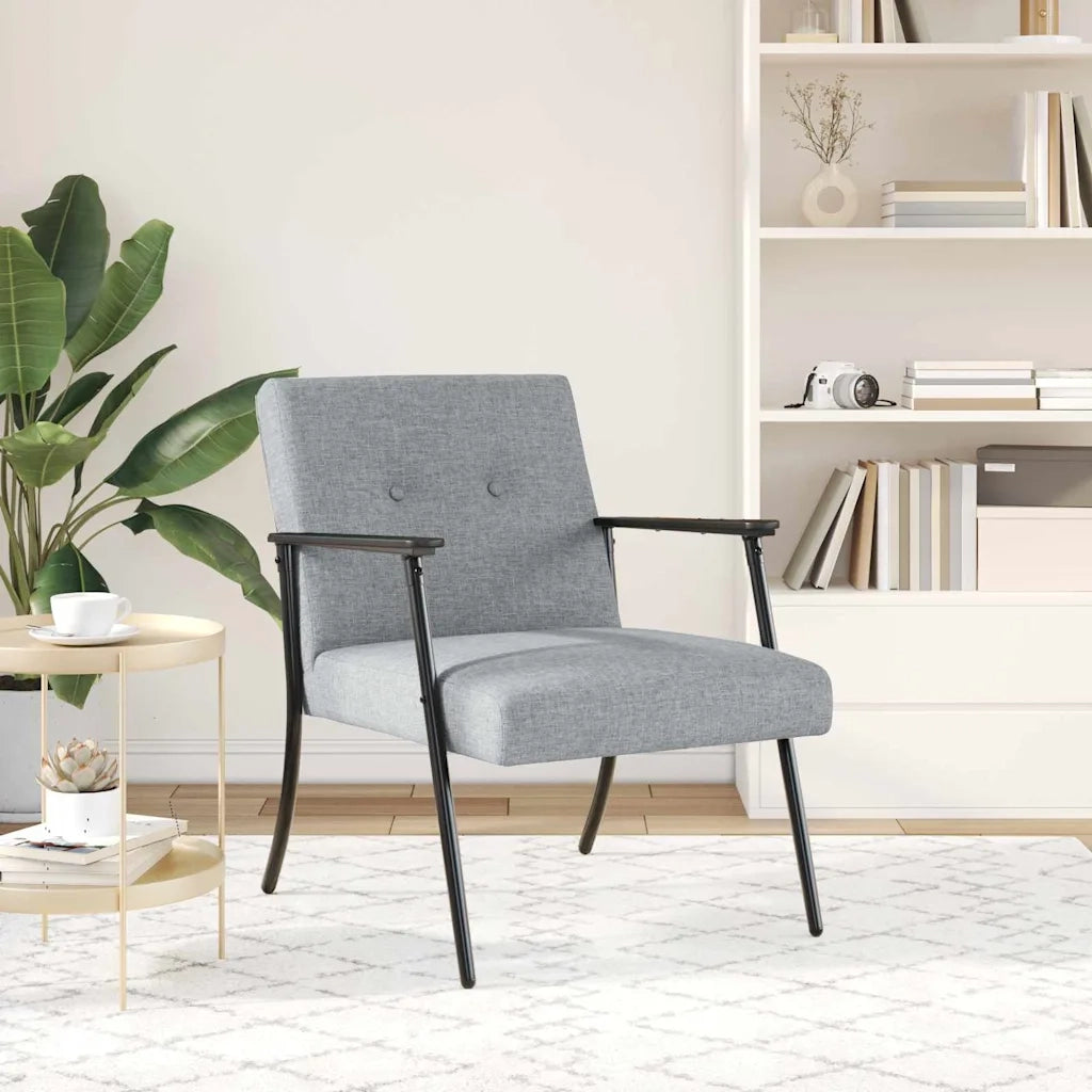 Poltrona | Sedia Relax Grigio chiaro Tessuto