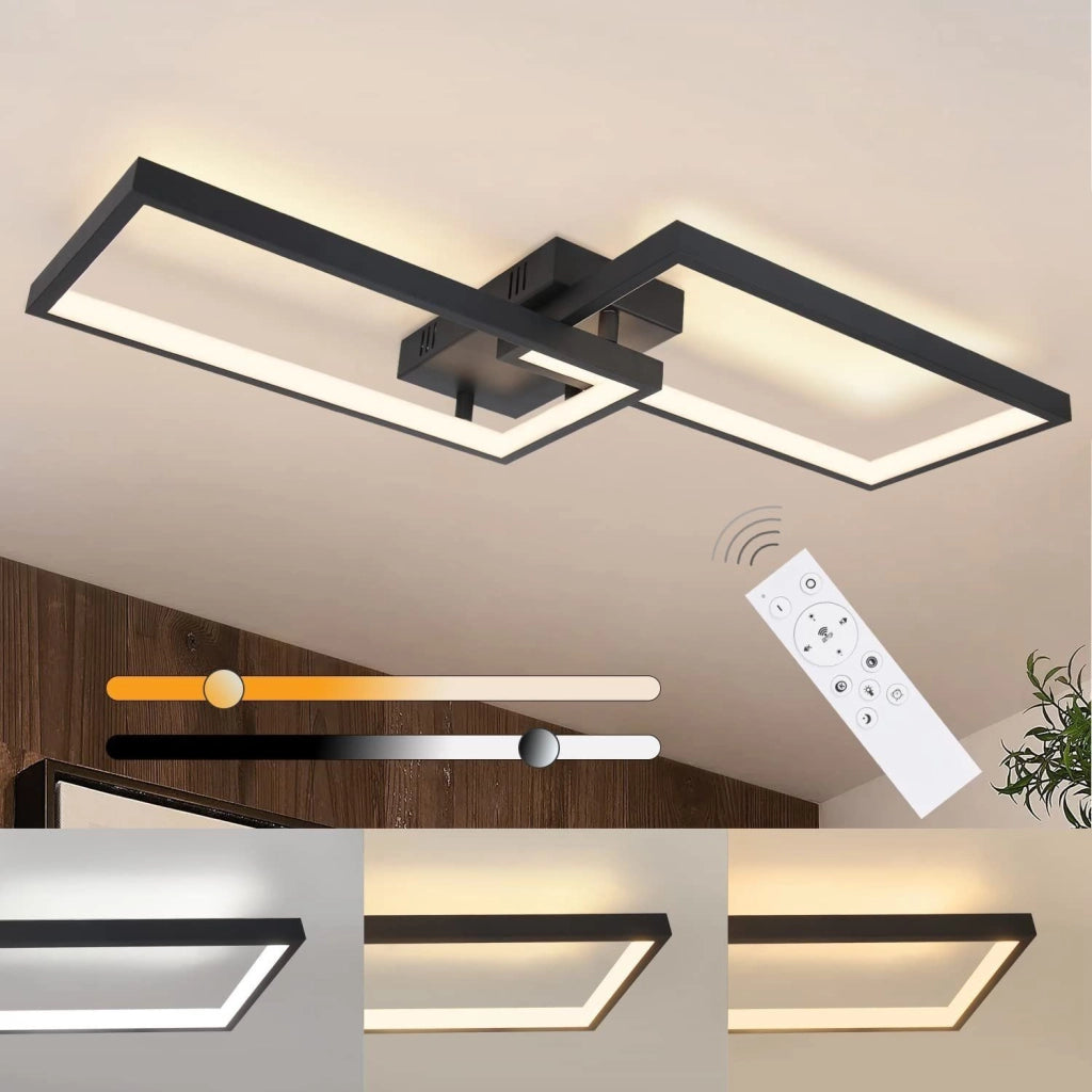 ZMH Lampada da soffitto a LED con telecomando - Illuminazione interna regolabile