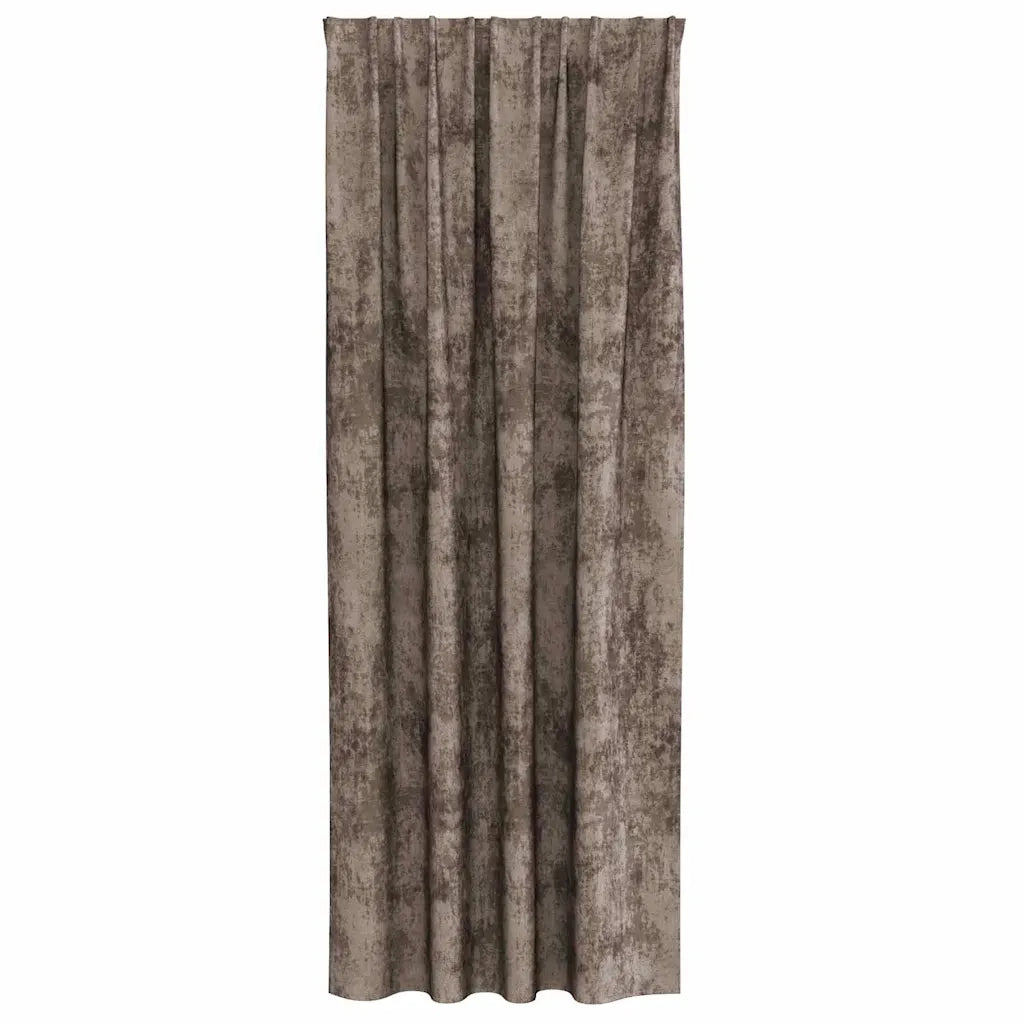 Tende in Velluto 2 pz Cappuccino 260 x 140 cm Velluto